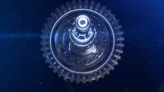 space station core logo reveal | 3d logo animation