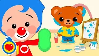 Пятна краски 🧑 🎨 Изучайте цвета, играя! | Обучающие видеоролики для детей | Плим Плим