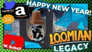 Happy New Year! - I hit 1K Subs! | $50 Amazon Gift Card Winner | Loomian Legacy Grind