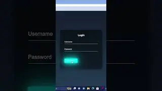 Login Form With Glowing Button | Using HTML & CSS |