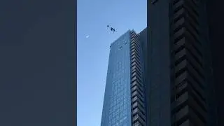 Jumping off the roof! 