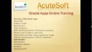Oracle Apps Online Training