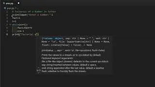 Factorial Program in Python || How to print Factorial in Python