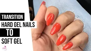 Replace Hard Gel Nails to a Soft Builder Gel Overlay