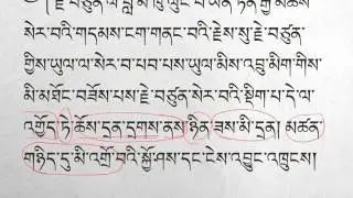 Sentence building for Chapter 4: Milarepa meets his lama