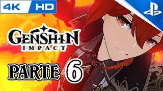 GENSHIN IMPACT Gameplay Español (4K 60fps) - Parte 6 INFILTRACION EN LA CATEDRAL (PS4 Pro) ⚔️