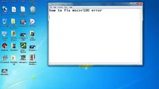 how to fix MSVCR100.dll error