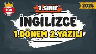 7. Sınıf İngilizce 1.Dönem 2.Yazılı 