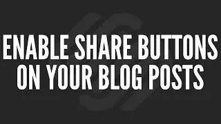 Squarespace Tutorial: Enable Share Buttons on Your Blog Posts