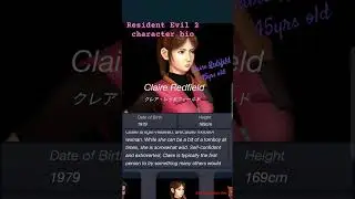 #ClaireRedfield #reshorts #re2remakemods #residentevilgaming #gameraider #survivalhorrorgaming