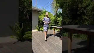 OOTD blue v neck dress
