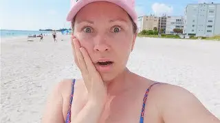 УВИДЕЛИ АКУЛ НА ПЛЯЖЕ! Флорида ч.1