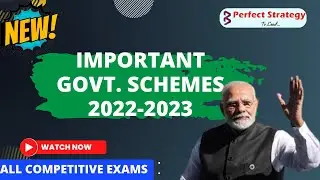 Important Govt. Schemes 2022-23 || C.A ||SSC||SI/PC |TSPSC || Latest Topic Wise || @PerfectStrategy1