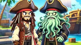Captain Jack Sparrow meets Davy Jones