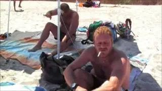 Giampi in spiaggia col Meo