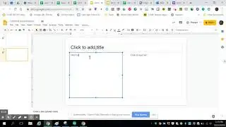 Changing the Layout of Google Slides