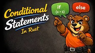 Conditional Statements | If else | Rust