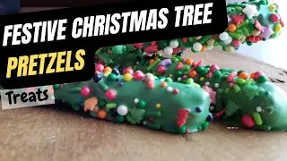 Creating Yummy Christmas Tree Pretzels | Festive Holiday Snack