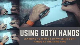 Write And Draw Using Both Hands At The Same Time
