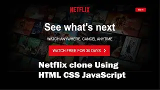 Netflix clone using HTML CSS JavaScript | HTML CSS JavaScript Projects | | Mr.Project Designer