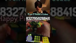 Happy Pi Day! 3x3 Rubik's Cube OLL Algorithm + 100 Digits #rubikscube