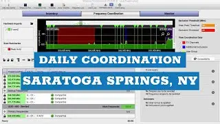 Real time RF Coordination using Shure Wireless Workbench with Nicholas Radina! Saratoga Springs, NY