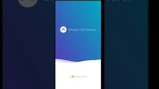 🔴 Css waves #coding #html #shorts #tutorial