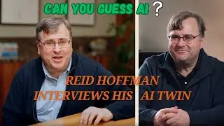 Reid Hoffman interviews his AI Twin  #deepfake #ai