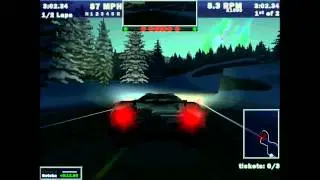 Need For Speed III: Hot Pursuit Gameplay - Summit (night), Lamborghini Diablo SV [HD]