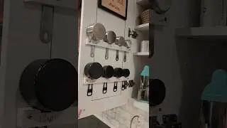 Take your kitchen organization to the NEXT level!  #woodworking #kitchenorganization #measuringcups