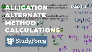 More Alligation Alternate Examples (Pt. 2)