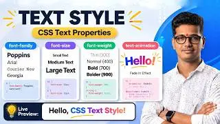 CSS Text Styling Tutorial | Font, Size, Weight & Animation 🔥