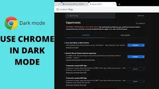How to enable dark mode in chrome for all websites!
