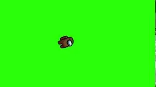 Among Us - Brown - Ejected / Space Ride - Green Screen - FREE