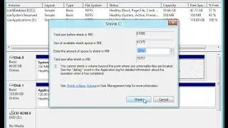Как разделить жесткий диск в Windows 8