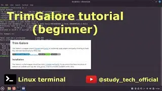 TrimGalore | Install | Run | Paired end #bioinformatics #biology
