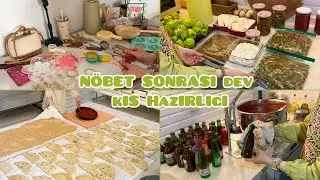 TÜM KIŞLIK HAZIRLIKLAR 🌿ŞİMDİ YAP KIŞIN YE | KURU YUFKA | EVDE PEYNİR TARİFİ | KÖZ BİBER SALÇASI