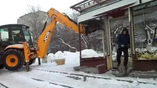 Снос магазина в щербинках ост. Академика Сахарова