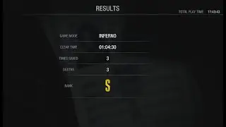 RESIDENT EVIL 3 REMAKE INFERNO S RANK