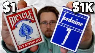 $1 Cards vs $1000 Cards!! BLINDFOLD COMPARISON