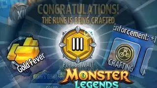 Rune Crafting Experience | Team Gold Runes (Monster Legends)