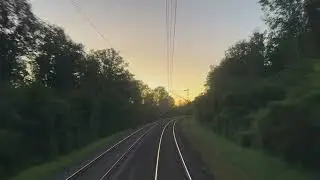 Streckenkunde Führerstandsmitfahrt  Br101 Bruchsal bis Horb am Neckar Sonnenaufgang Stuttgart RDC