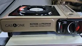Gas One GS-3400 dual fuel stove product review #gasone #gearreview  #aokforagingandadventures