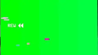 VHS REWIND GREEN SCREEN