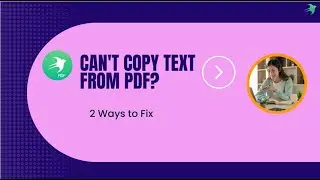 Can't Copy Text from PDF? 2 Ways to Fix It