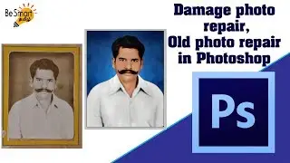 Damage photo repair Old photo repair in Photoshop