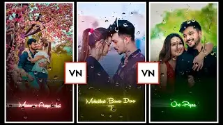 Trending Raindrop Lyrics Video Editing | Vn Video Editor | Rain Drop Black Screen Effect | Template.