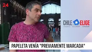 Votante denuncia que su papeleta venía 