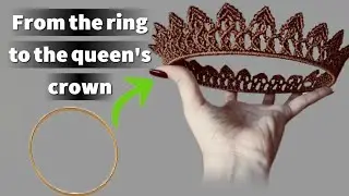 از یه حلقه ساده تا تاج مکرومه‌ی شیک 👑 | DIY Macrame Crown Tutorial