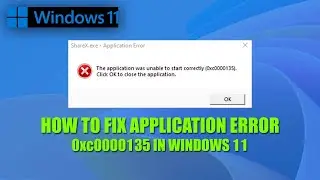How to fix Application error 0xc0000135 in Windows PC || Quick fix error 0xc0000135